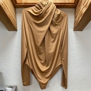• H&M • tan body suit - size XL